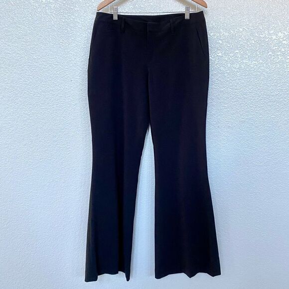 NWT Mixit Stretch Black Wide Leg Slacks, Size 10 - Picture 1 of 6